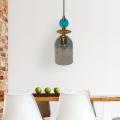 Lampa TROPEA z przydymionym szklanym kloszem na E27 nad stół LP-2004/1P M SM Light Prestige