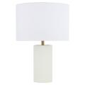 Elegancka lampka TOKIO z abażurem na szafkę nocną LP-787/1T biała Light Prestige