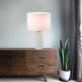 Elegancka lampka TOKIO z abażurem na szafkę nocną LP-787/1T biała Light Prestige