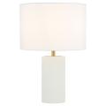 Elegancka lampka TOKIO z abażurem na szafkę nocną LP-787/1T biała Light Prestige