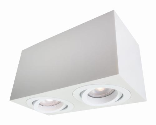 Oprawa sufitowa natynkowa biała podwójna LYON regulowany GU10 LP-5881/2SM WH Light Prestige