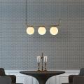 Lampa wisząca poprzeczna ALISA z szklanymi kulami nad blat LP-005/3L GD Light Prestige