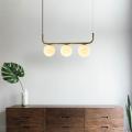 Lampa wisząca poprzeczna ALISA z szklanymi kulami nad blat LP-005/3L GD Light Prestige