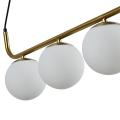 Lampa wisząca poprzeczna ALISA z szklanymi kulami nad blat LP-005/3L GD Light Prestige