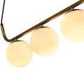 Lampa wisząca poprzeczna ALISA z szklanymi kulami nad blat LP-005/3L GD Light Prestige