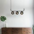 Lampa wisząca z trzema grafitowymi szklanymi kloszami ALISA do jadalni LP-005/3L grafit  Light Prestige