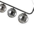 Lampa wisząca z trzema grafitowymi szklanymi kloszami ALISA do jadalni LP-005/3L grafit  Light Prestige