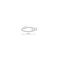 Lampa sufitowa plafon czarny RING S LED CCT do nowoczesnego salonu LP-909/1C S BK CCT Light Prestige