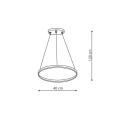 Lampa wisząca RING LED Ø40cm nad stolik kawowy LP-909/1P S BK CCT Light Prestige