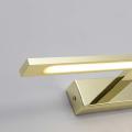 Złoty kinkiet ścienny ISLA LED do eleganckiej łazienki nad lustro GS-LWB-12W GOLD CCT Light Prestige