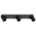 Listwa sufitowa czarna PARMA z ruchomymi reflektorkami 3xGU10 + LED CCT LP-0612/3WS BK Light Prestige