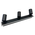 Listwa sufitowa czarna PARMA z ruchomymi reflektorkami 3xGU10 + LED CCT LP-0612/3WS BK Light Prestige