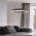 Lampa wisząca czarny ring złote elementy z serii PLUM LP-0407/1P M BK Triangle Light Prestige