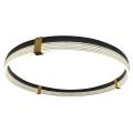 Lampa wisząca czarny ring złote elementy z serii PLUM LP-0407/1P M BK Triangle Light Prestige
