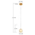 Lampa wisząca Diamond 1 1xLED CCT złota LP-2202/1P GD Light Prestige