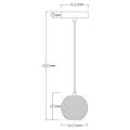 Lampa wisząca Diamond 1 1xLED CCT złota LP-2202/1P GD Light Prestige