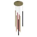 Wisząca lampa z zwisami w kształcie rurek tub z serii LUNGO do salonu 7xG9 LP-894/7P MIXED Light Prestige