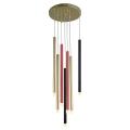 Wisząca lampa z zwisami w kształcie rurek tub z serii LUNGO do salonu 7xG9 LP-894/7P MIXED Light Prestige