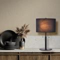 Nocna lampka na szafkę FOGO czarna ze sznureczkami do włączania LP-0304/2T BK Light Prestige