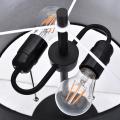 Nocna lampka na szafkę FOGO czarna ze sznureczkami do włączania LP-0304/2T BK Light Prestige