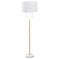 Elegancka lampa stojąca do sypialnia białe FOGO LP-0304/2F WH Light Prestige