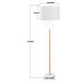 Elegancka lampa stojąca do sypialnia białe FOGO LP-0304/2F WH Light Prestige