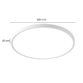 Plafon CALIFORNIA LED biały z przełącznikiem barwy światła do przedpokoju LP-2505/1C-30 WH Light Prestige