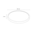 Lampa sufitowa plafon CALIFORNIA LED 36W biały Ø40cm LP-2505/1C-40 WH Light Prestige