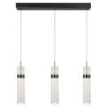Lampa wisząca AMBIENTE grafitowa z trzema ozdobnymi kloszami LED LP-1510/3L GR Light Prestige