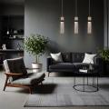 Zwis pojedynczy AMBIENTE grafitowa nad stolik zintegrowany LED LP-1510/1P GR Light Prestige