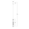 Zwis pojedynczy AMBIENTE grafitowa nad stolik zintegrowany LED LP-1510/1P GR Light Prestige