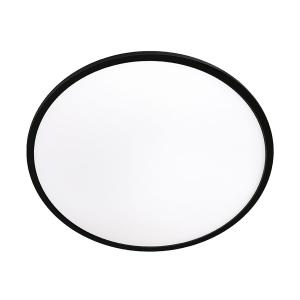 Nowoczesny plafon PRYZMA LED czarny z podświetleniem sufitu przełącznik CCT LP-1707/1C-38 BK Light Prestige