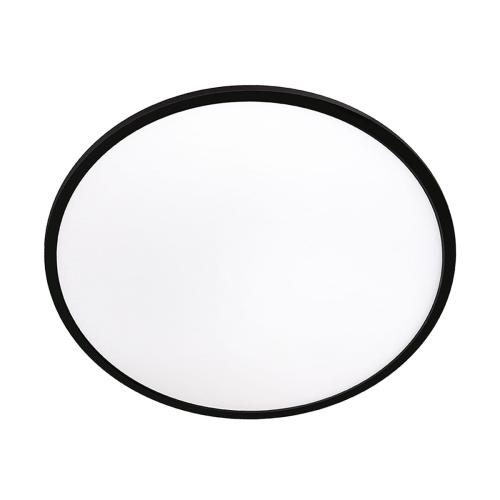 Plafon PRYZMA Ø28cm czarny z dwustrefowym oświetleniem LED LP-1707/1C-28 BK Light Prestige