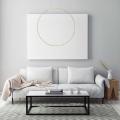 Lampa wisząca MIRROR złoty okrąg LED CCT do salonu łazienki LP-999/1P L GD CCT Light Prestige