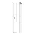 Kinkiet LED Linea z wyborem barwy światła, nowoczesny design, szkło i metal LP-0510/1W-61 CH Light Prestige