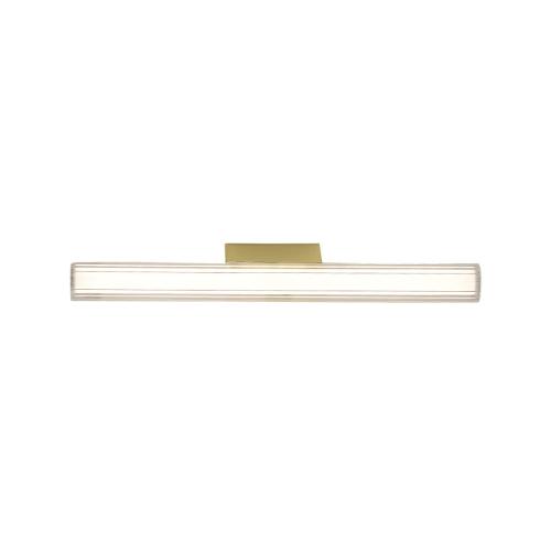 Kinkiet Linea 45cm z modułem LED szklany klosz złote elementy do salonu LP-0510/1W-45 GD Light Prestige