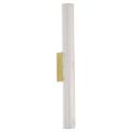 Kinkiet Linea 45cm z modułem LED szklany klosz złote elementy do salonu LP-0510/1W-45 GD Light Prestige