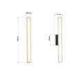 Kinkiet Linea LED z personalizacją oświetlenia CCT i szklanym kloszem LP-0510/1W-45 BK Light Prestige