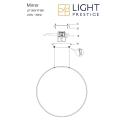 Mała lampa wisząca Mirror S czarna do nowoczesnej łazienki IP44 LP-999/1P S BK CCT Light Prestige