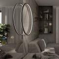 Nowoczesna lampa wisząca  Mirror LED do przytulnej sypialni lub łazienki IP44 LP-999/1P L BK CCT Light Prestige
