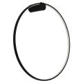 Kinkiet ścienny Mirror czarny okrągły ring LED 47W IP44 do sypialni LP-999/1W L BK CCT Light Prestige