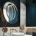 Kinkiet ścienny Mirror czarny okrągły ring LED 47W IP44 do sypialni LP-999/1W L BK CCT Light Prestige