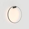 Kinkiet ścienny Mirror czarny okrągły ring LED 47W IP44 do sypialni LP-999/1W L BK CCT Light Prestige