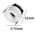 Oczko podtynkowe białe Zyra zintegrowany LED do salonu LP-1606/1RS WH Light Prestige