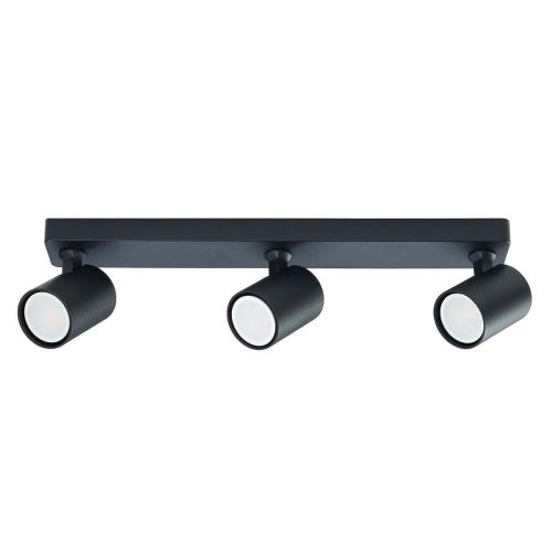 Lampa sufitowa z ruchomymi reflektorkami z serii Snow czarna 3xGu10 LP-731N/3W BK Light Prestige