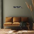 Lampa sufitowa z ruchomymi reflektorkami z serii Snow czarna 3xGu10 LP-731N/3W BK Light Prestige