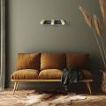 Reflektorki sufitowe złote na czarnej listwie Spot Snow 3xGU10 do salonu LP-731N/3W GD Light Prestige