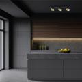 Reflektorki sufitowe złote na czarnej listwie Spot Snow 3xGU10 do salonu LP-731N/3W GD Light Prestige