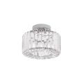 Plafon Galactico chromowane elementy klosz kryształki do salonu LP-2383/1C CH Light Prestige