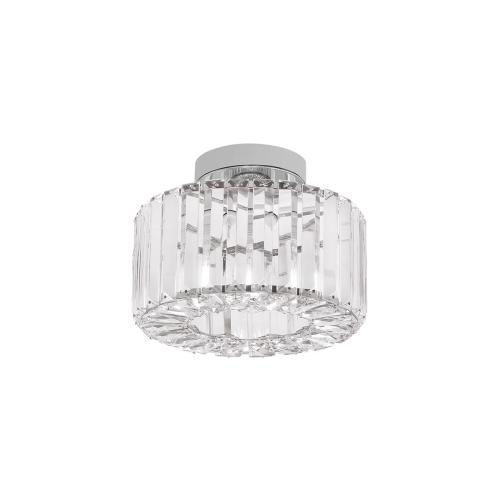 Plafon Galactico chromowane elementy klosz kryształki do salonu LP-2383/1C CH Light Prestige
